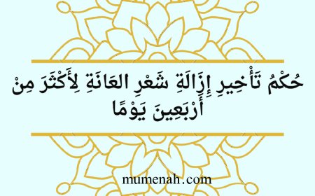 حُكْمُ تَأْخِيرِ إِزَالَةِ شَعْرِ العَانَةِ لِأَكْثَرَ مِنْ أَرْبَعِينَ يَوْمًا