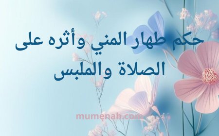 حكم طهارة المني وأثره على الصلاة والملبس