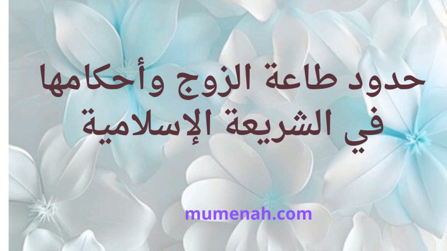 حدود طاعة الزوج وأحكامها في الشريعة الإسلامية