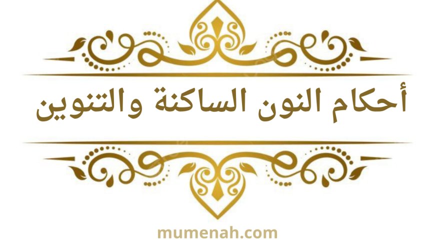 أحكام النون الساكنة والتنوين مع أمثلة قرآنية مفصلة