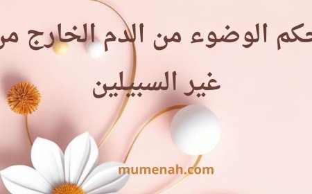 حكم الوضوء من الدم الخارج من غير السبيلين