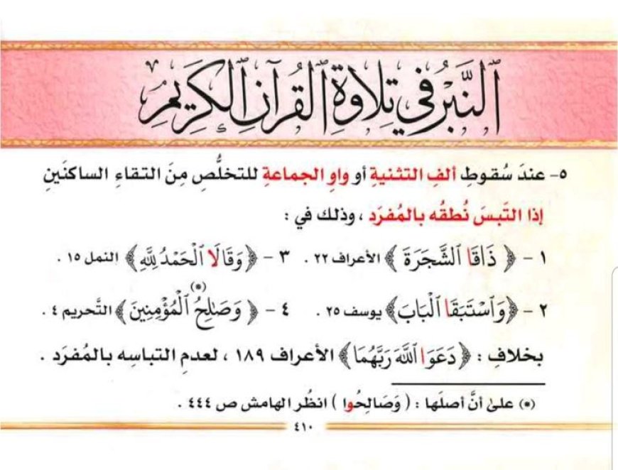 الحرف السابق لحرف مد في المثنى