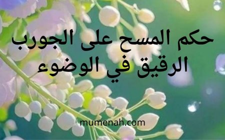 حكم المسح على الجورب الرقيق في الوضوء