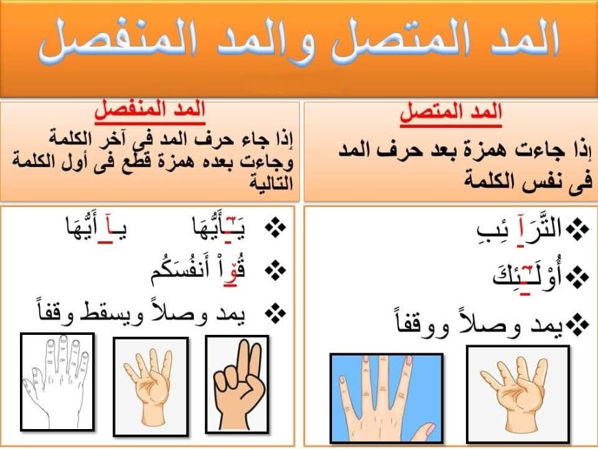6- المد المتصل (الواجب)