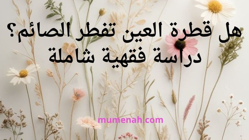 هل قطرة العين تفطر الصائم؟ دراسة فقهية شاملة