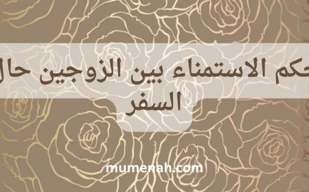 حكم الاستمناء بين الزوجين حال السفر