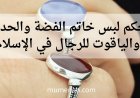 حكم لبس خاتم الفضة والحديد والياقوت للرجال في الإسلام