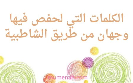 الكلمات التي لحفص فيها وجهان من طريق الشاطبية