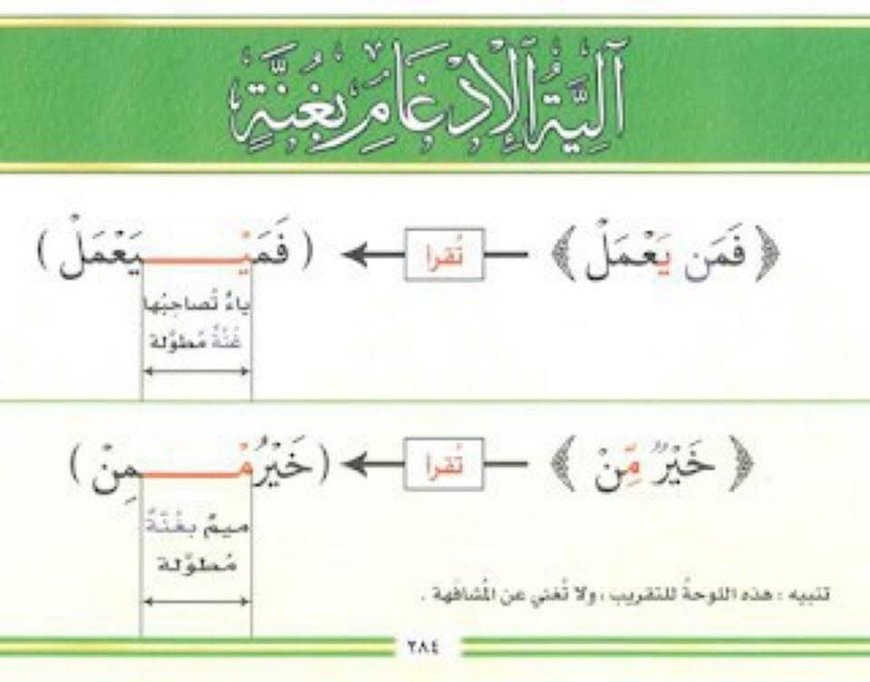 الإدغام الناقص في أحكام النون الساكنة والتنوين