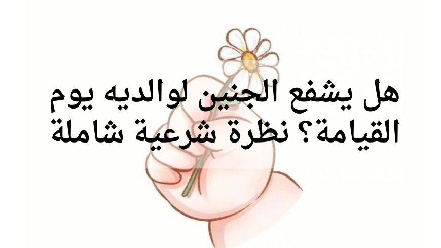 هل يشفع الجنين لوالديه يوم القيامة؟ نظرة شرعية شاملة