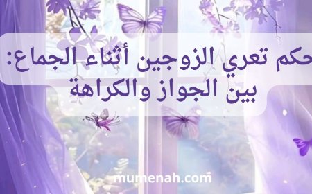 حكم تعري الزوجين أثناء الجماع: بين الجواز والكراهة