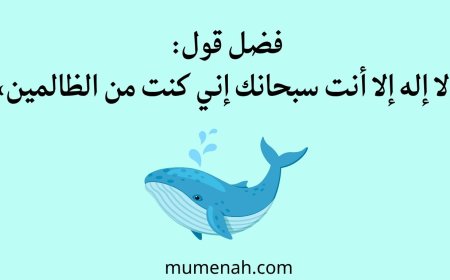 فضل قول: «لا إله إلا أنت سبحانك إني كنت من الظالمين» وأسرار هذا الذكر العظيم