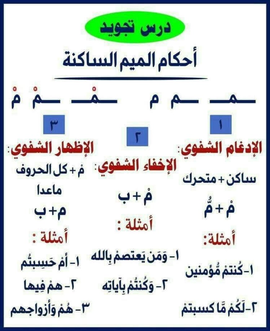 مخرج الميم وصفاتها